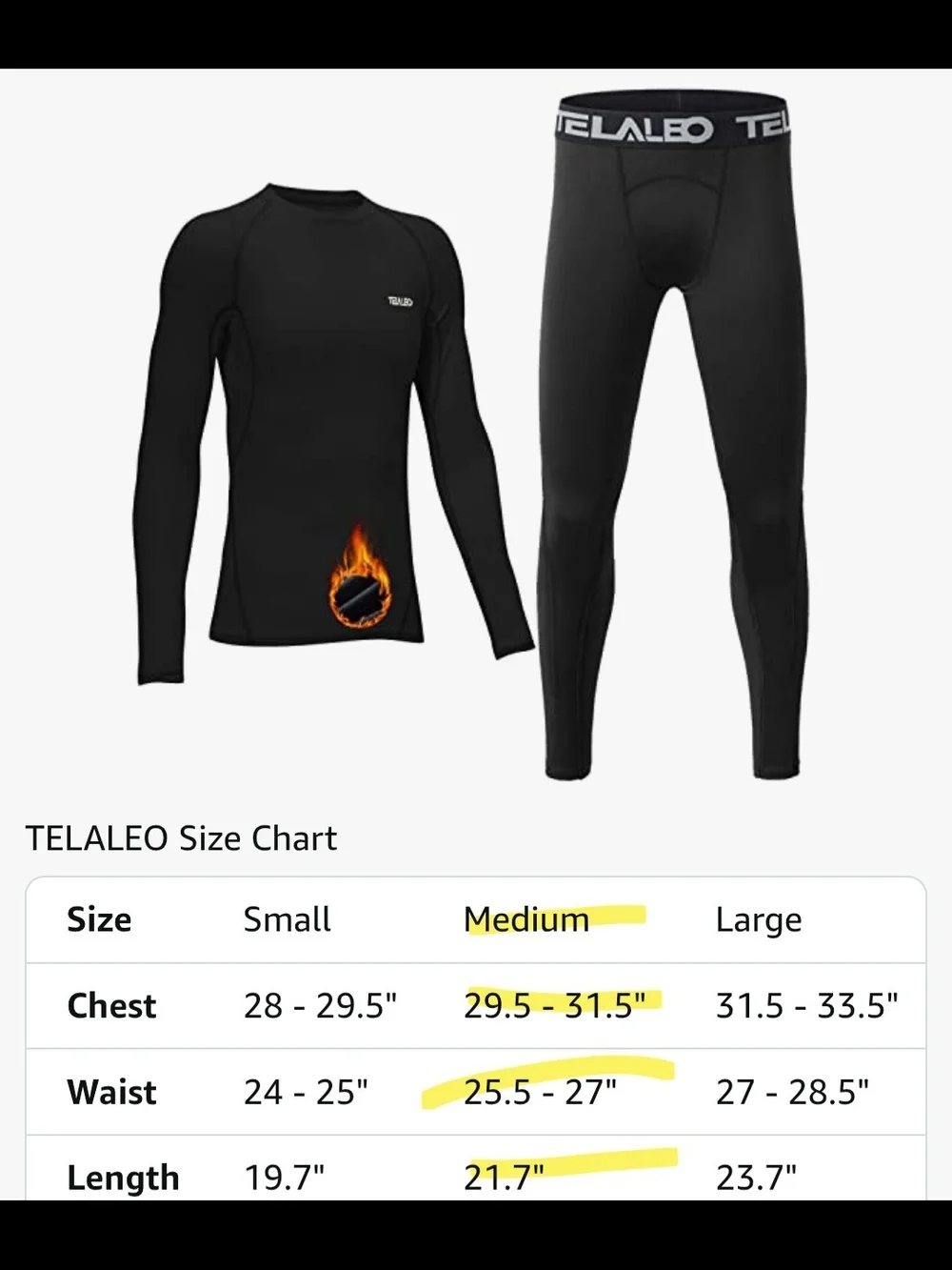 Youth Black Thermal Swim Top & Tights Set